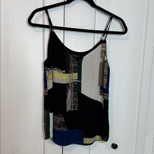 Artizia brand Babaton | Black Yellow, white and Blue Patterned Camisole - XS